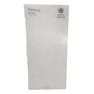 Anna Griffin Cricut cuttlebug Amelia Brocade Card Embossing Folder 12” Long